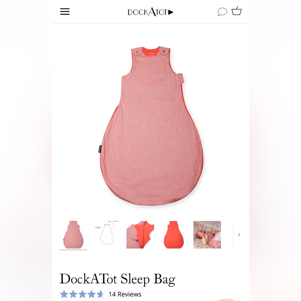 Dock A Tot Sleep Sack. 6-18 months